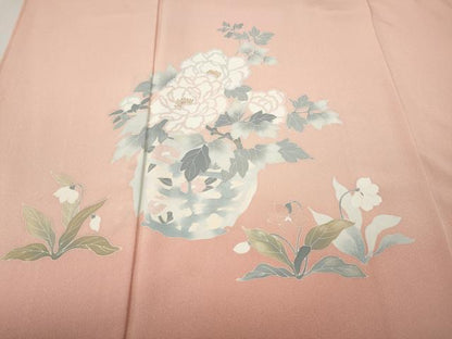 平和屋着物●訪問着　花籠文　暈し染め　正絹　逸品　CABI9666ut