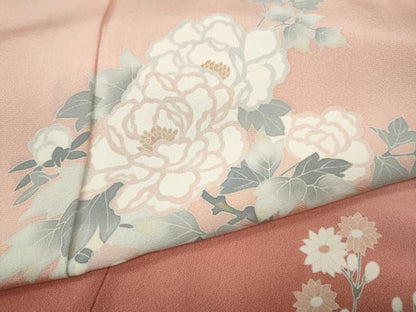 平和屋着物●訪問着　花籠文　暈し染め　正絹　逸品　CABI9666ut