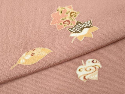 平和屋着物●上質な小紋　舞葉文　正絹　逸品　CABI9669ut