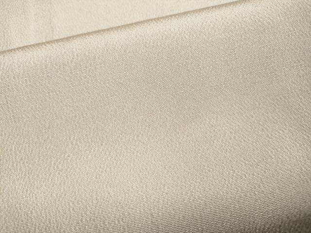 平和屋着物●松尾光琳　色無地　枯野色　鬼しぼ縮緬　正絹　逸品　CABI9674ut