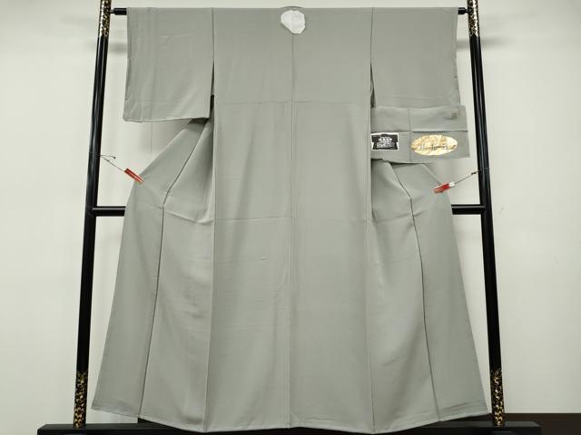 平和屋着物●上質な色無地　作家物　金コロイド　黄金媒染　超堅牢染　琥珀錦　潤色　証紙付き　正絹　逸品　未使用　CABI9677ut