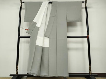 平和屋着物●上質な色無地　作家物　金コロイド　黄金媒染　超堅牢染　琥珀錦　潤色　証紙付き　正絹　逸品　未使用　CABI9677ut
