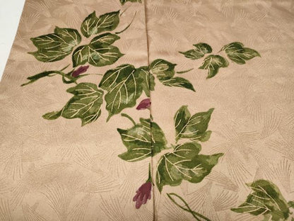 平和屋着物●訪問着　蔦の葉花文　正絹　逸品　CABI9678ut