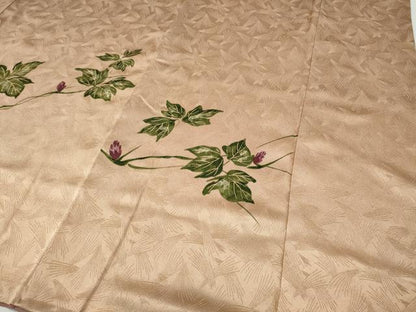 平和屋着物●訪問着　蔦の葉花文　正絹　逸品　CABI9678ut