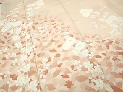 平和屋着物●訪問着　枝花文　正絹　逸品　CABI9681ut