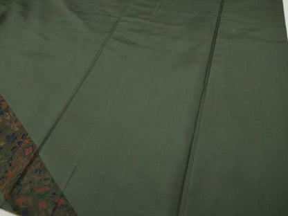 平和屋着物●訪問着　本場染大島紬　更紗花文　正絹　逸品　CABI9685ut