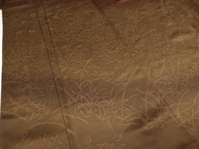平和屋着物●訪問着　刺繍　草花文　暈し染め　正絹　逸品　CABI9686ut