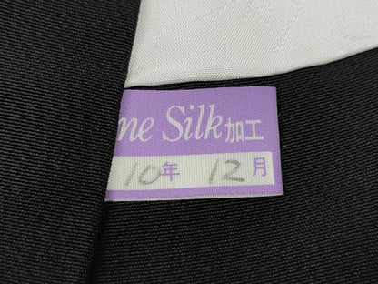 平和屋着物●豪華黒留袖　鳳凰籬草花文　金彩　正絹　逸品　CABI9692ut
