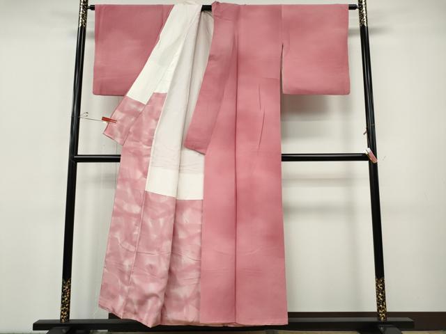 平和屋着物●染色作家　斉藤三才　小紋　霞文　暈し染め　正絹　逸品　CABI9694ut
