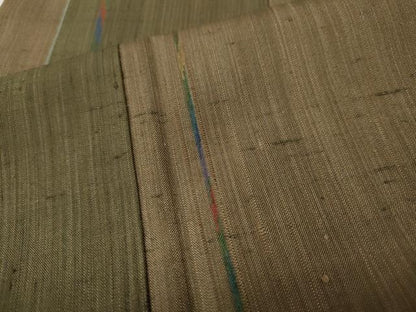 平和屋着物●上質な紬　間道　正絹　逸品　CABI9696ut