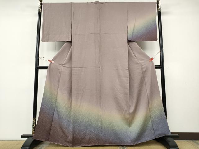 平和屋着物●訪問着　霞文　暈し染め　正絹　逸品　CABI9697ut