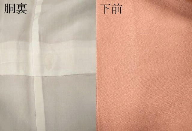 平和屋着物●訪問着　籬露芝花文　暈し染め　金彩　正絹　逸品　CABI9700ut