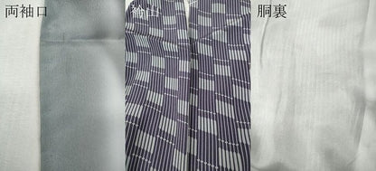 平和屋着物●上質な小紋　変わり市松　正絹　逸品　CABI9706ut
