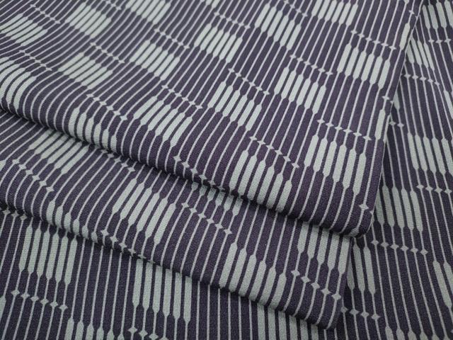 平和屋着物●上質な小紋　変わり市松　正絹　逸品　CABI9706ut