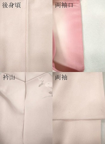 平和屋着物●訪問着　友禅　枝花文　暈し染め　正絹　逸品　CABI9707ut