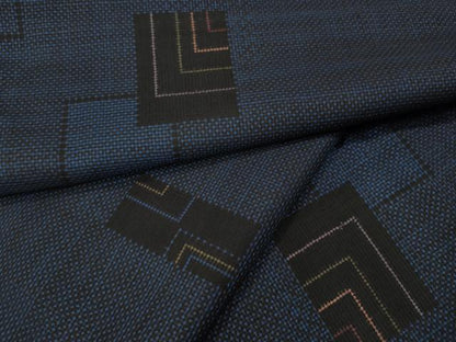 平和屋着物●本場大島紬　7マルキ　色紙重ね文　正絹　逸品　未使用　CABI9709ut