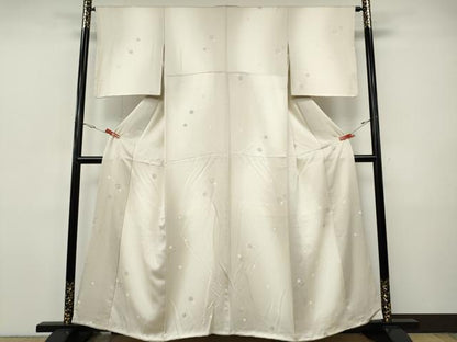 平和屋着物●上質な小紋　雪輪文　暈し染め　正絹　逸品　CABI9719ut