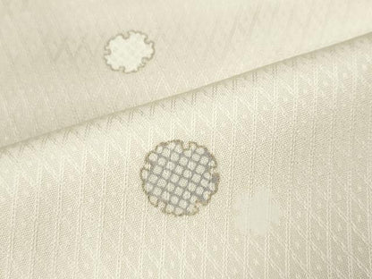 平和屋着物●上質な小紋　雪輪文　暈し染め　正絹　逸品　CABI9719ut