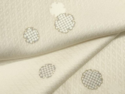 平和屋着物●上質な小紋　雪輪文　暈し染め　正絹　逸品　CABI9719ut