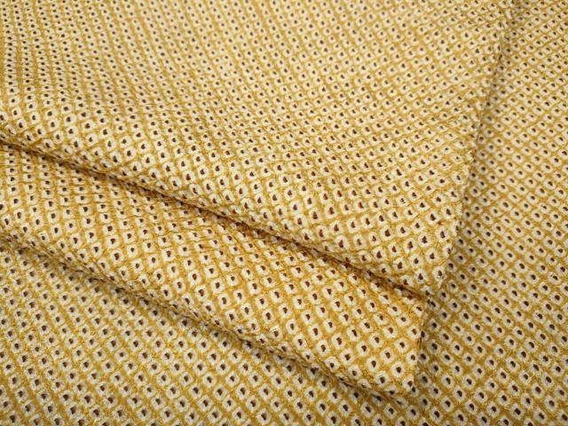 平和屋着物●大変加工の良い総絞り小紋　正絹　逸品　CABI9722ut