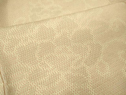 平和屋着物●本塩沢　110亀甲　花唐草文　正絹　逸品　CABI9725ut
