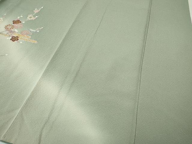 平和屋着物●訪問着　エ霞草花文　暈し染め　金彩　鈴乃屋扱い　正絹　逸品　CABI9726ut