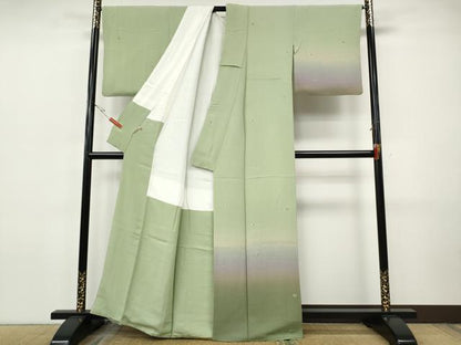 平和屋着物●訪問着　総刺繍　犬　いぬ　暈し染め　金糸　ますいわ屋扱い　正絹　逸品　CABI9727ut