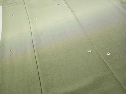 平和屋着物●訪問着　総刺繍　犬　いぬ　暈し染め　金糸　ますいわ屋扱い　正絹　逸品　CABI9727ut