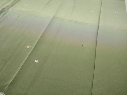 平和屋着物●訪問着　総刺繍　犬　いぬ　暈し染め　金糸　ますいわ屋扱い　正絹　逸品　CABI9727ut