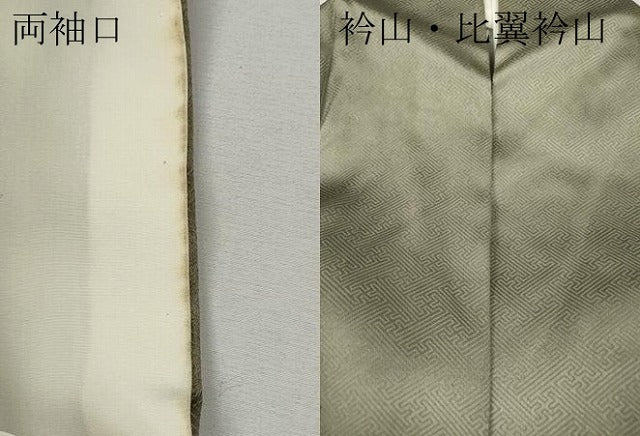 平和屋着物●豪華色留袖　作家物　駒刺繍　飛鶴草花文　金彩　正絹　逸品　CABI9728ut