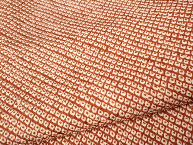 平和屋着物●大変加工の良い総絞り小紋　正絹　逸品　CABI9731ut