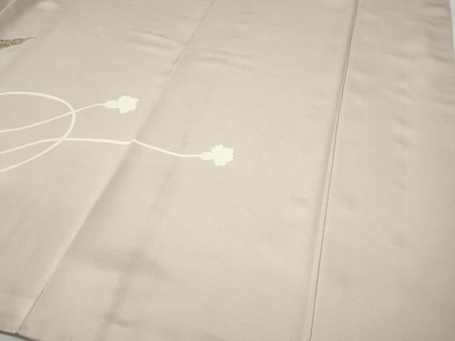 平和屋着物●訪問着　刺繍　花唐草文　金彩　正絹　逸品　CABI9733ut