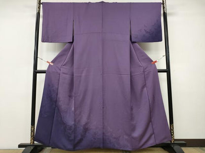 平和屋着物●染色作家　斉藤三才　訪問着　三才鳥　暈し染め　正絹　逸品　CABI9736ut