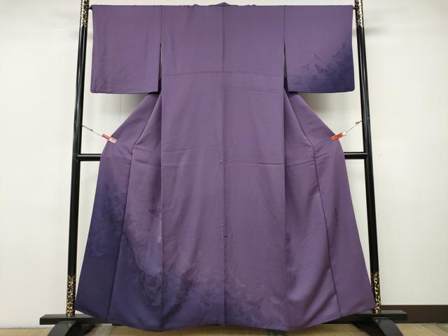 平和屋着物●染色作家　斉藤三才　訪問着　三才鳥　暈し染め　正絹　逸品　CABI9736ut