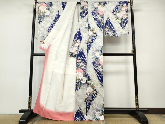 平和屋着物●上質な小紋　花籠文　金彩　やまと誂製　正絹　逸品　CABI9737ut
