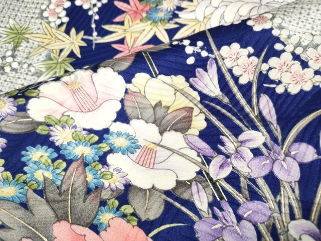 平和屋着物●上質な小紋　花籠文　金彩　やまと誂製　正絹　逸品　CABI9737ut