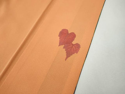 平和屋着物●訪問着　作家物　いろは染　枝葉文　正絹　逸品　CABI9739ut