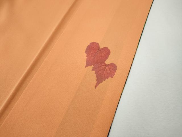 平和屋着物●訪問着　作家物　いろは染　枝葉文　正絹　逸品　CABI9739ut