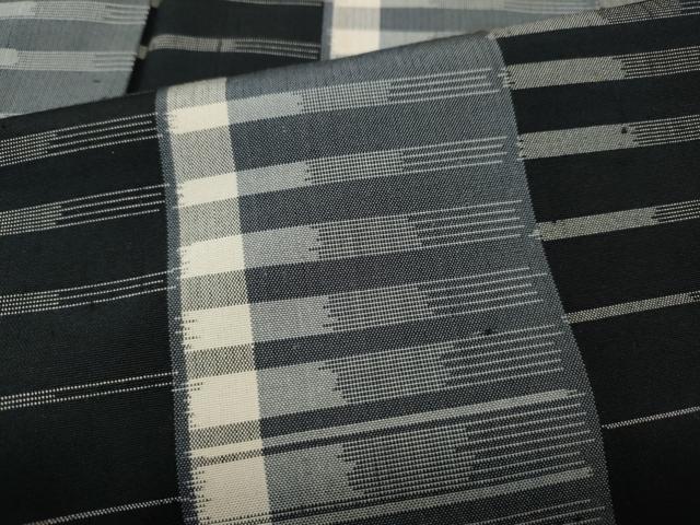平和屋着物●上質な紬　吉祥間道　正絹　逸品　CABI9741ut