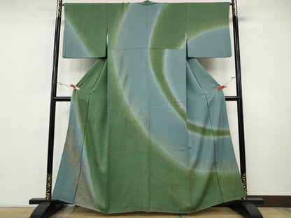 平和屋着物●訪問着　舞花文　暈し染め　金彩　正絹　逸品　CABI9742ut