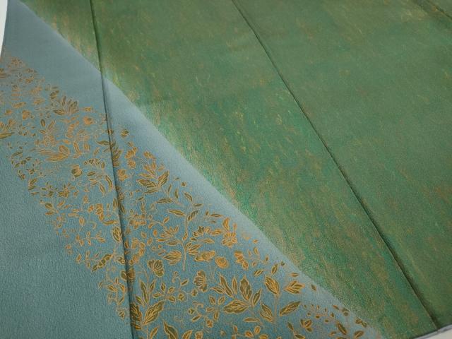 平和屋着物●訪問着　舞花文　暈し染め　金彩　正絹　逸品　CABI9742ut