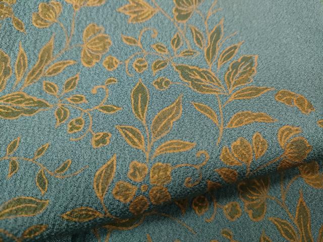 平和屋着物●訪問着　舞花文　暈し染め　金彩　正絹　逸品　CABI9742ut