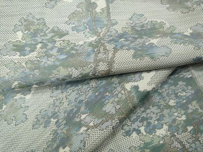 平和屋着物●本場大島紬　白大島　総絣　草木文　正絹　逸品　CABI9745ut