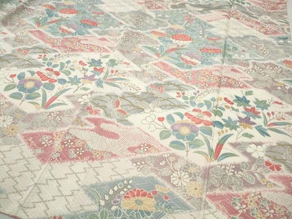 平和屋着物●訪問着　松皮菱花蝶文　金彩　正絹　逸品　CABI9746ut