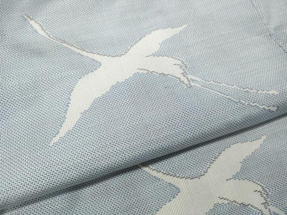 平和屋着物●本場大島紬　白大島　9マルキ　飛鶴文　正絹　逸品　CABI9749ut