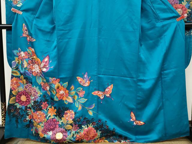 平和屋着物●豪華振袖　花蝶文　金彩　正絹　逸品　CABI9754ut