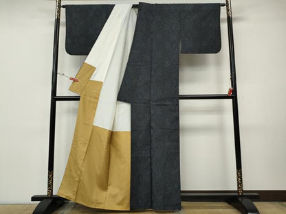 平和屋着物●本場大島紬　吉祥花文　正絹　逸品　CABI9757ut
