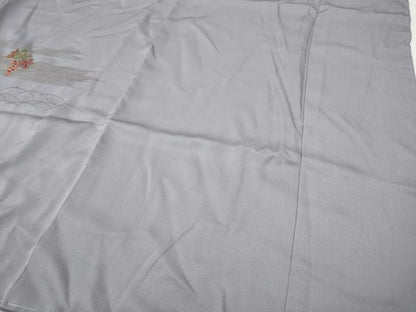 平和屋着物●訪問着　刺繍　葡萄蔦の葉船文　暈し染め　金彩　正絹　逸品　未使用　CABI9762ut