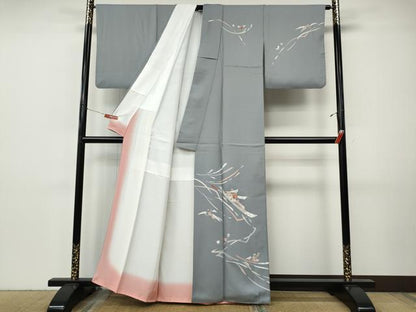 平和屋着物●訪問着　駒刺繍　宝尽くし花文　正絹　逸品　CABI9763ut