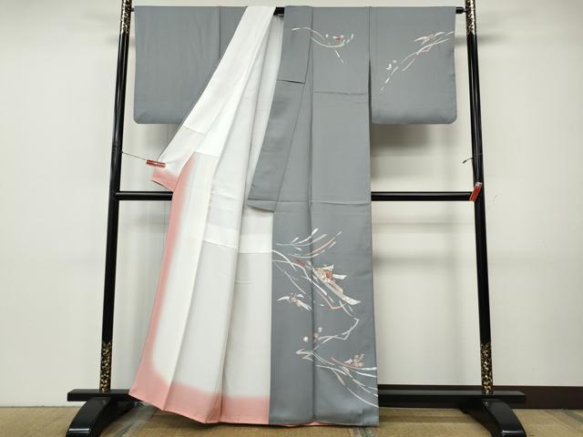 平和屋着物●訪問着　駒刺繍　宝尽くし花文　正絹　逸品　CABI9763ut